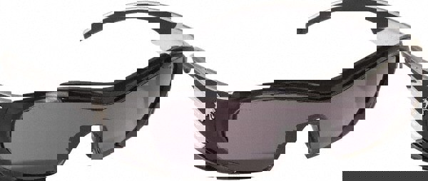 Safety Glass: Anti-Fog & Scratch-Resistant, Polycarbonate, Gray Lenses, Full-Framed, UV Protection